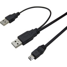 Aesco Ancheyn USB Y Giriş Mini 5 Pin HDD Hardisk Kamera Bağlantı Bağlantı 4529