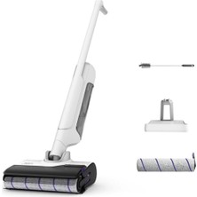Aesco Tefal X-Clean 10 Islak Sert Zemin Temizleyici Kablosuz Dikey Süpürge-Kendini Temizler Kurutur - Ilave Rulo