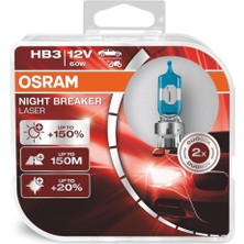 Aesco Osram Night Breaker Laser Ampul HB3-9005%150 Daha Fazla Işık
