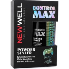 Aesco Bybars Newwell Control Max Powder Styler, Mat Görünüm, Güçlü Tutucu, Hacim Veren Saç Şekillendirici Toz, 20G