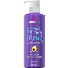 Aesco Aussie Parabensiz Mucize Nemli 3 Dakika Mucize Saç Kremi, Kuru Saç Onarımı Için Avokado, 16,0 Fl Oz