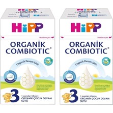 Aesco Hipp Organik Combiotic Devam Sütü 2X600 gr 3 Numara