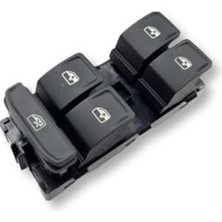 Aesco Ön Sol Cam Düğme Takımı Dörtlü 5G0959857F Seat Leon Mk3 ile Uyumlu 2013-2020