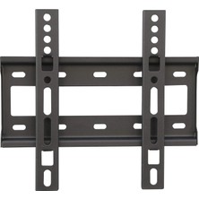 Aesco Elbe SP-2460-F - 24''-60'' Tv Için Evrensel Sabit Duvar Montajı (Kapasite 30 Kg, Vesa: 50X50, 75X75, 100X100, 200X100, 200X200) Siyah