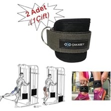 Aesco Ankle Straps Fitness Ayak Bileği Ağırlık Çalışma Kemeri Cable Kickback Bilek Aparatı Sağ/sol Takım Haki Renk