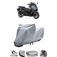 Aesco Bodygard Yamaha ile Uyumlu Tmax 560 Arka Çanta Uyumlu Ultra Kalın Motosiklet Brandası