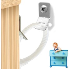 Aesco Bolivia's Mobilya Kayışları, Premium 10'lu Sabitleme Seti, Çocuklar ve Evcil Hayvanlar Için Devrilme Önleyici, Tüm Mobilya Tiplerine Uyumlu, Kolay Montajlı Dayanıklı Kayışlar