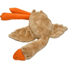 Aesco Özgüner Peluş Kaz Hamile Yastığı – Yumuşak ve Ergonomik Destek – Çok Amaçlı Gebelik Destek Yastığı – Anne Adayları Için Uykuda Bel ve Karın Rahatlığı (Kahverengi, 160)