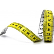 Aesco Mezura 150CM Beden Vücut Ölçüm Mezurası Bandı, 1.5 Metre Terzi, Diyetisyen, Beden, Kıyafet Hayvan Ölçüm Metresi Kutulu