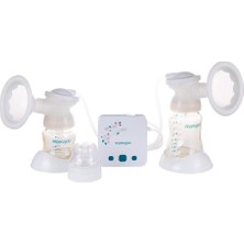 Aesco Mamajoo Elektronik USB Çiftli Göğüs Pompasi & Anne Sütü Saklama Kabi 1 x 150 ml & 1 x 250 ml