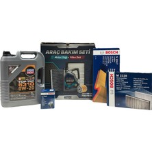 Aesco Netex Premium Bakım Seti Fiat Egea 1368CC Benzin 96PS E6DF Model Yılı (2021-2025) (Liqui Moly Top Tec 6310 0W20 Motor Yağı, Bosch S3317 Hava Filtresi, M2228 Kabin Filtresi, P7347 Yağ Filtresi)