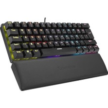 Aesco Rampage Ally K11 Siyah Rainbow Q Bilek Destekli Red Switch Gaming Oyuncu Klavye