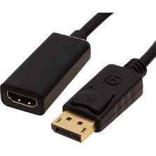 Aesco Display Port To Hdmı Kablo -Display Erkek HDMI Dişi Kablo 1m
