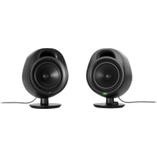 Aesco Steelseries Arena 3 Tam Kapsamlı 2.0 Oyun Hoparlörleri, Hoparlör Üzeri Kumandalar, 4 Hoparlör Sürücüleri, Kablolu ve Bluetooth, 3.5 mm Yardımcı, Mobil, Ayarlanabilir Stand