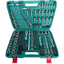 Aesco Profesyonel 216 Parça 72 Diş Eğik Cırcır Lokma Takımı – Almanya Cr-V Çelik Dayanıklılık – 1/4”, 3/8”, 1/2” Boyutlu Cırcır ve Soket Seti – Geniş Uygulama Alanı – Lokma Çantalı Tam Set