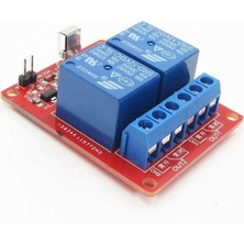 Aesco Sanec Dc 12V 2 Kanallı 433MHZ Kablosuz Rf Alıcılı Röle Modülü