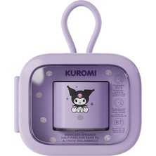 Aesco Mınıso Sanrio Karakterleri Taşınabilir Metal Kablosuz Hoparlör Modeli: A127 (Kuromi)