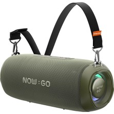 Aesco Nowgo F8 40W Rgb Speaker Su Geçirmez Taşınabilir Kablosuz Bluetooth Hoparlör Yeşil