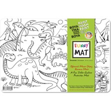 Aesco Akademi Çocuk Funny Mat - Dinazor 25X35CM - Yeni