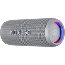 Aesco Nowgo F6 20W Rgb Speaker Su Geçirmez Taşınabilir Kablosuz Bluetooth Hoparlör Gri