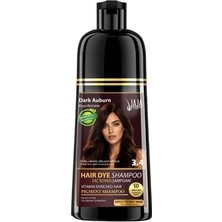 Aesco Jaja Saç Boyası Şampuanı Koyu Kestane, Erkekler ve Kadınlar Için Bitkisel Saç Boyası Şampuanı, Gri Saç Kapatıcı, Sülfatsız ve Vitamin Zenginleştirilmiş Şampuan 300 ml
