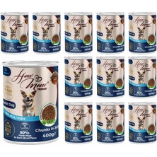 Aesco How Meow Yetişkin Köpek Balıklı ve Jöleli Konserve Yaş Mama 400 gr x 12 Adet