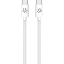 Aesco Celly Usbcusbccottwh Usb-C Kablosu Beyaz 1,5 M