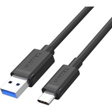 Aesco Unitek C14103BK USB 3.1 Kablo Tip A - Tip C M-M 1,5 M / 5 Gbps'ye Kadar Aktarım/yüksek Kaliteli Bakır Teller/senkronizasyon ve Şarj/macbook/chromebook Pixel