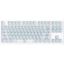 Aesco Akko Monsgeek M3 V5 He White Transparent Astroaim Manyetik Switch 8k Hz Hall Effect Hotswap Rgb Kablosuz Ingilizce Gaming Klavye