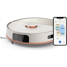 Aesco Philips Homerun 5000 Serisi Robot Elektrikli Süpürge, Çift Döner Mop, Süpürme ve Paspas, 10.000PA Emiş Gücü, Lazer Çizgi Navigasyon, Homerun Uygulaması, Ipek Beji (XU5000/20)