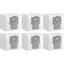 Aesco Chuancheng Roborock S8 Plus/ S8 Pro Ultra/ S7 Maxv Ultra/ S7 Pro Ultra/ Q7 Plus/ Q7 Max / Q7 Maxplus/ Q8 Max Plus/ Q5 Pro Plus Elektrikli Süpürge 3l Otomatik Boşaltma Yuvasına Uyumlu 6 Adet Toz