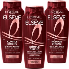 Aesco L’oréal Paris Elseve Mucizevi Yağ Besleyici Bakım Şampuan 300ML 3'lü Set