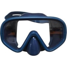 Aesco Avessa Ms-60 Tempered Cam Yüzücü Maskesi, Lacivert, Unisex