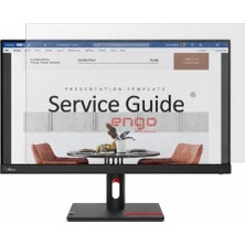 Aesco Engo Lenovo Thinkvision S24I-30 23.8 Inç Ile Uyumlu Mat Ekran Koruyucu