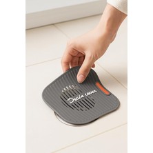 Aesco Süzgeçli Gider Kapatıcı Silikon Kapak Mat Banyo Mutfak Lavabo Için Koku Önleyici Su Geçişine Uygun Kaymaz Kare Tasarım Gider Kapağı Tıpa Mat Yer Süzgeci Filtresi Duş Gideri Koruyucu,