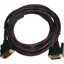 Aesco Ancheyn DVI To DVI Monitör Ekran Kablosu 3 Metre Ara Bağlantı Dvi-D 24+1 Örgü Kablo 4632
