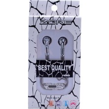 Aesco Psr Aksesuar GX-7703 Stereo Mp3 Kulakiçi Kulaklık – Mikrofonlu, Kumandalı, Yüksek Ses Kalitesi, 3.5mm Giriş, 5 Renk Seçeneği, Evrensel Uyumluluk (Beyaz)