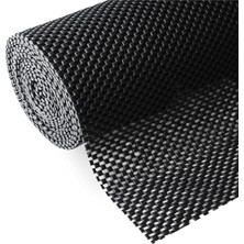 Aesco Bolivia's Mutfak Için Raf Astarı, 30X200 cm Güçlü Tutuşlu Raf Kaplaması, Yapışkansız Dolap ve Raf Astarı, Dayanıklı Pvc Çekmece Astarı, Buzdolabı Dolap ve Masa Için Siyah
