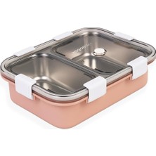 Aesco 800 ml Tek Kat 2 Bölme Lunch Box Yeni Nesil Sefer TASI-FFLBOX50442