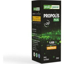 Yeşil Pazar Propolis Plus Yüzde 20 20 ml  Helal Sertifikalı