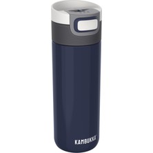 Aesco Kambukka Termos Kupa 500 ml - Paslanmaz Çelik Kahve Kupası - Sızdırmaz ve Sızdırmaz - Yalıtımlı Kupa, Seyahat & Kahve Kupası - 9 Saat Sıcak / 18 Saat Soğuk Tutar - Model Etna Denım Blue