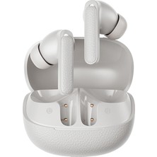 Aesco Qcy Buds Anc HT15 Bluetooth Kulaklık - 45 Db. Anc - 6 Mikrofon Enc - Çift Cihaz Gürültü Engelleme Ipx4 Beyaz