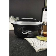 Aesco Digithome Paslanmaz Çelik Hazneli Yemek Termosu 500 ml Siyah - CKR3148