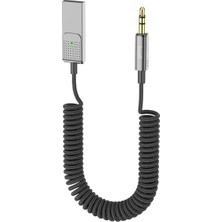 Aesco Coverzone Budi Bluetooth Adaptör Araba ve Araç USB ve 3.5mm Aux Giriş Bluetooth Adaptör Çevirici Arabanızda Müzik Dinleme Telefon Görüşmesi Yapabilme Bluetooth Bağlantıya Imkan Verir DC228