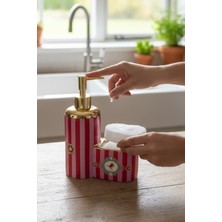 Aesco Porselen Karnaval Gold Set Sıvı Sabunluk, 400ML 436