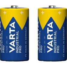 Aesco (2 Adet) Varta Endüstriyel Tip C Orta Boy Alkaline Pil Alkalıne LR14-4014 - 1,5V