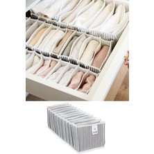 Aesco Pazar Kapısı Akordiyon Çekmece Içi Düzenleyici Organizer (3 Adet Gri, Medium)
