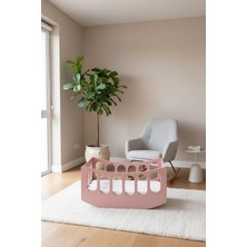 Aesco Arion Kids Beşik -%100 Mdf - Sallanabilir Beşik- Pembe