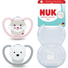 Aesco Nuk Pm Air 2'li Emzik, 6-18 Ay, Kedi/kutup Ayısı