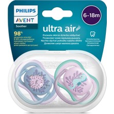 Aesco Philips Avent Ultra Air Emzik 6-18 Ay 2'li Kız SCF085/61